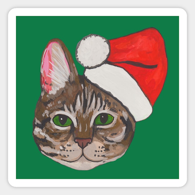 Santa cat Magnet by deadblackpony